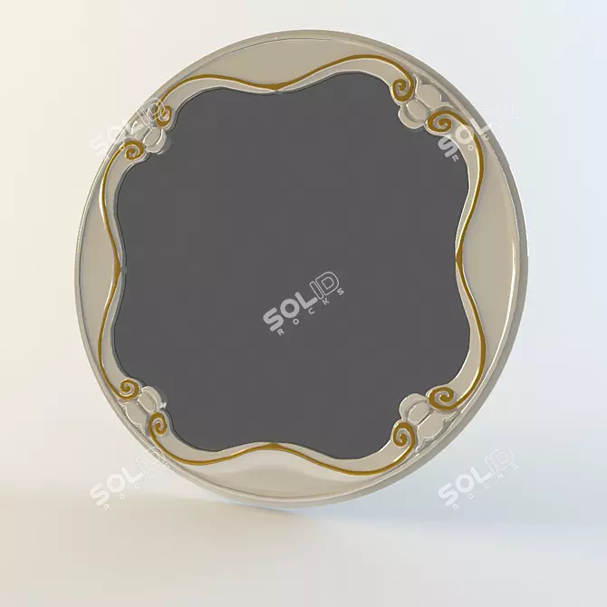 Elegant Volpi Mirror 3D model image 1