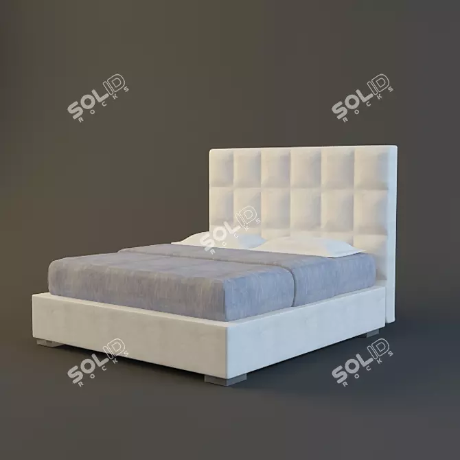 Luxurious William Bed by Cattelan Italia 3D model image 1