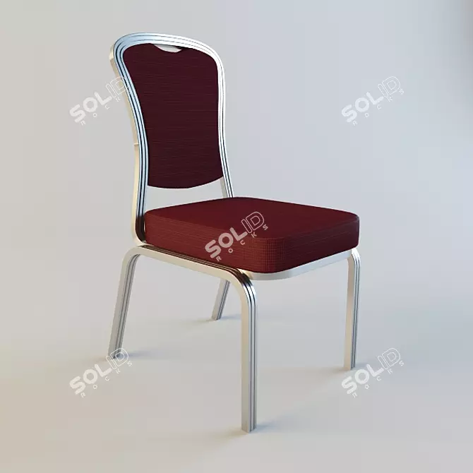 BURGESS Siena Banquet Chair: Elegant, Stackable 3D model image 1