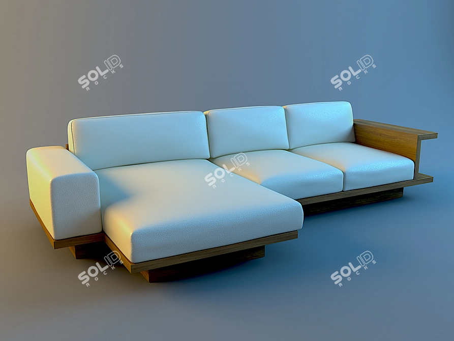 Italian Zen Sofa by ALF UNO 3D model image 1