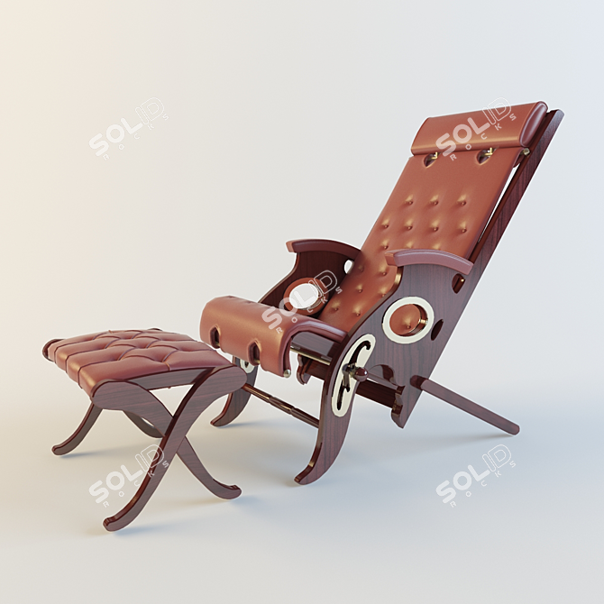 Caroti Relax Chair & Ottoman 3D model image 1