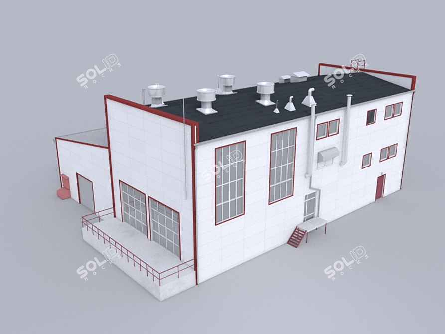 Efficient Boiler Room Solution 3D model image 1