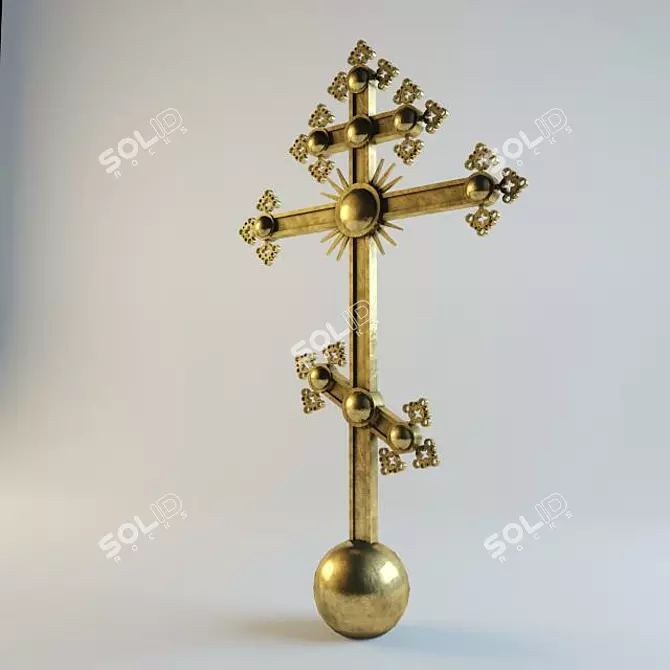 Orthodox Cross: Height 2300mm 3D model image 1