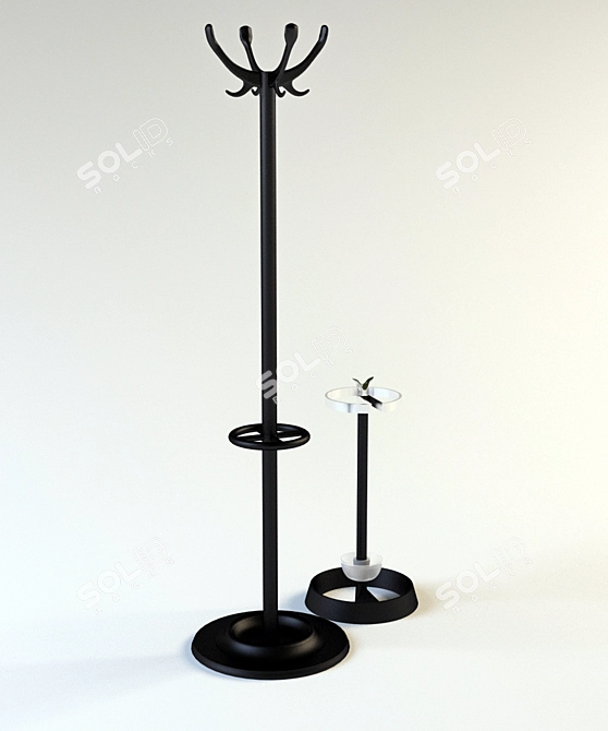 Sleek Umbrella Holder - Caimi Hanger 3D model image 1