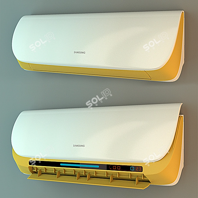 Samsung Wall-Mounted Air Conditioner 3D model image 1