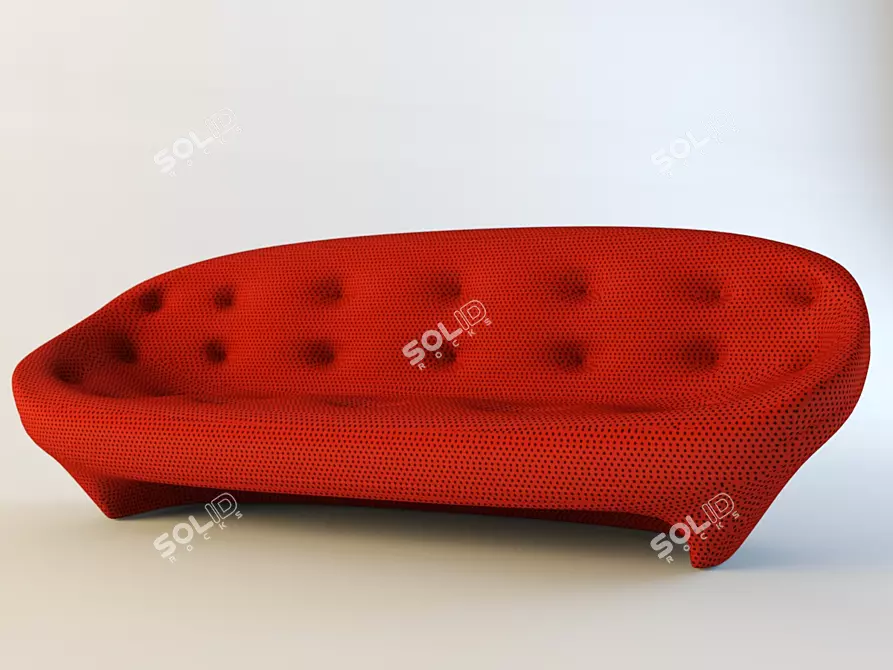 Ligne Roset Ploum 2-seat Settee 3D model image 1