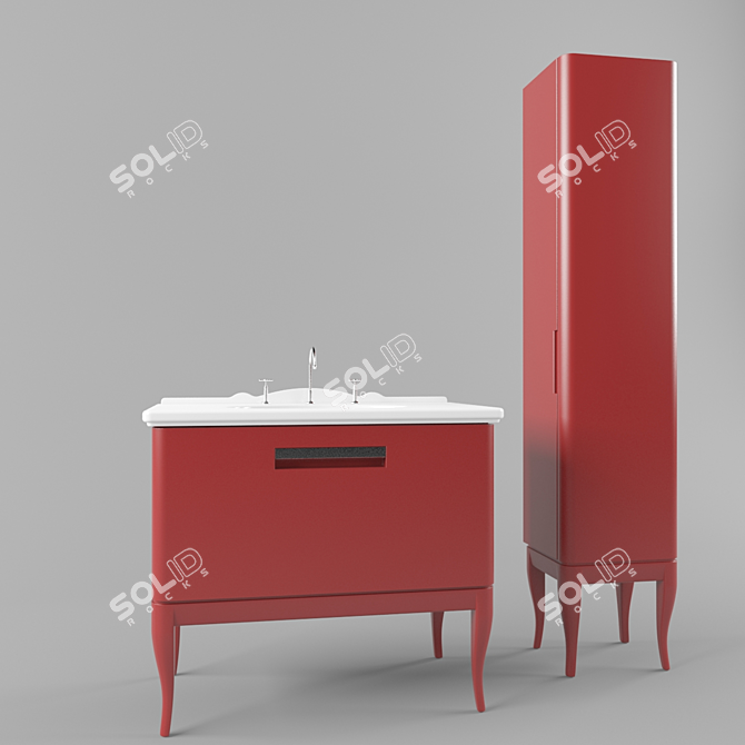 Italian Lavatory & Pouch - Procurement Essentials 3D model image 1