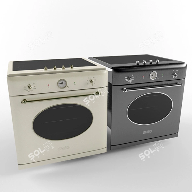 Coloniale Collection: SC850A-8 Oven, SCP805PO9 and P864P-9 Cooktop 3D model image 1