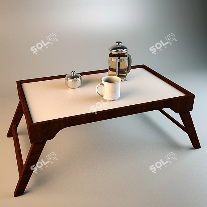 Tramontina 10144 | Elegant Breakfast Tray 3D model image 1