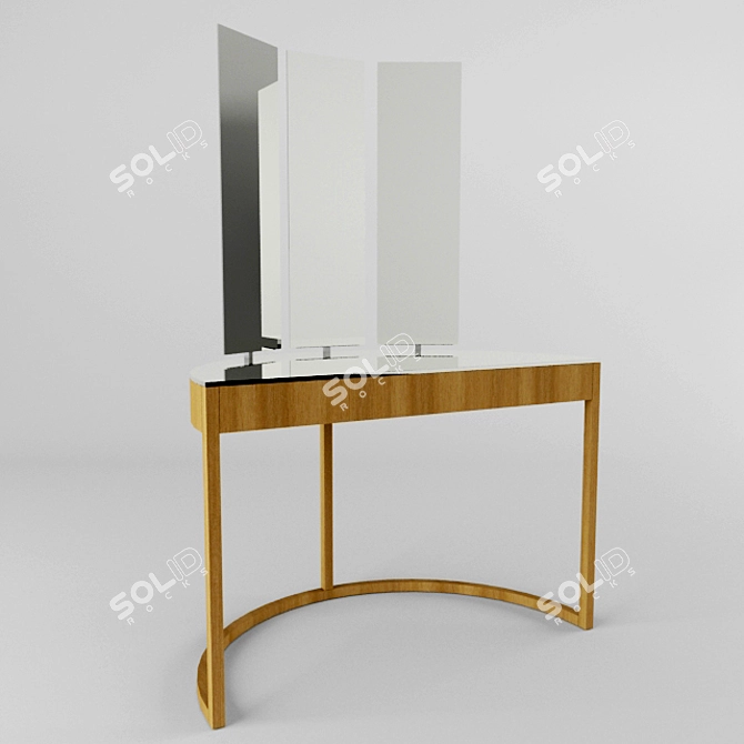 Elegant Vanity Table 3D model image 1