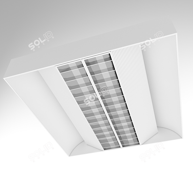 600x600mm LED Panel Light 3D model image 1