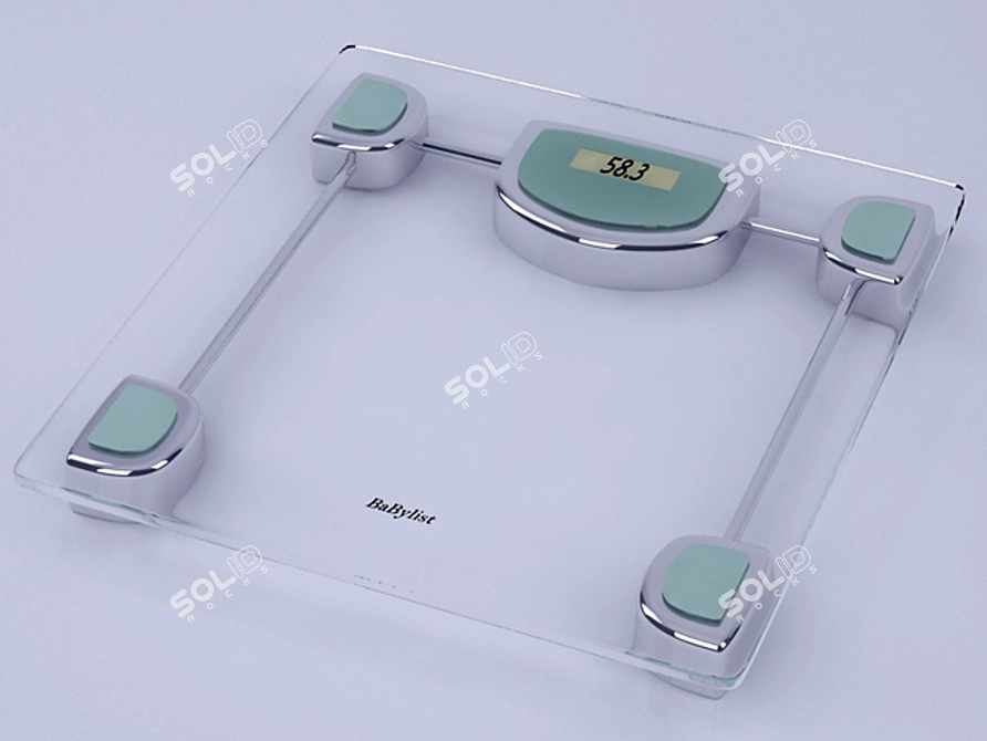 Digital Weight Scale 3D model image 1
