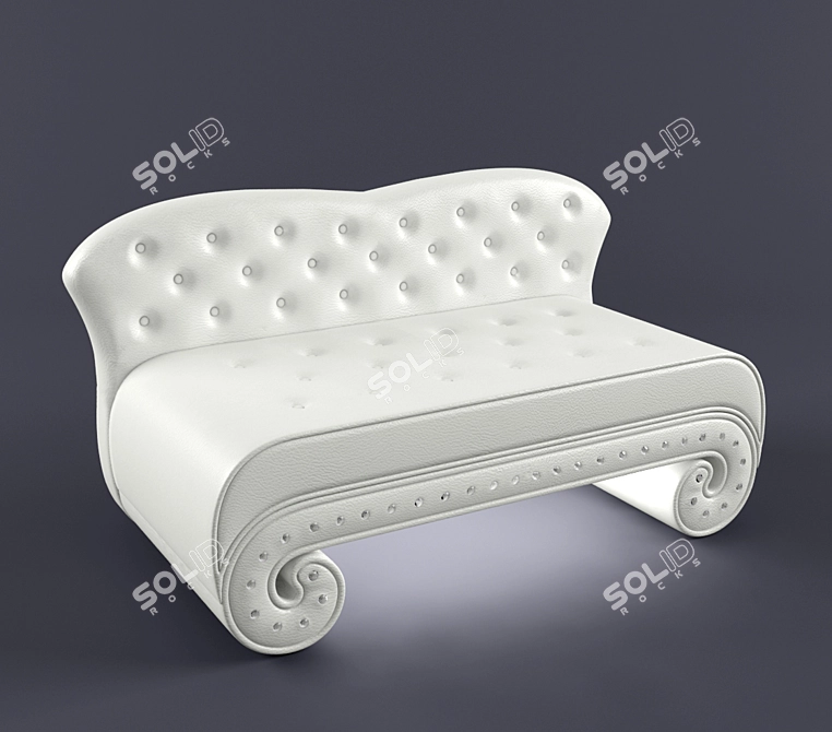 Illuminated Classic Daybed: Perfect for Nightclubs, Bars, and Restaurants 3D model image 1