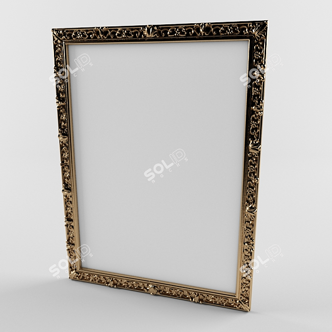 Classic High-Poly Frame: Mirror 3D model image 1