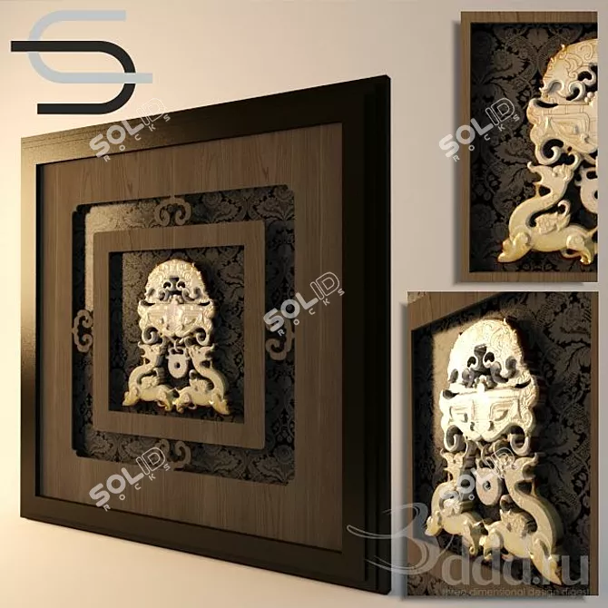 Chinese-inspired Wall Art 3D model image 1