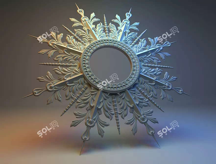 Shimmering Decor Star 3D model image 1