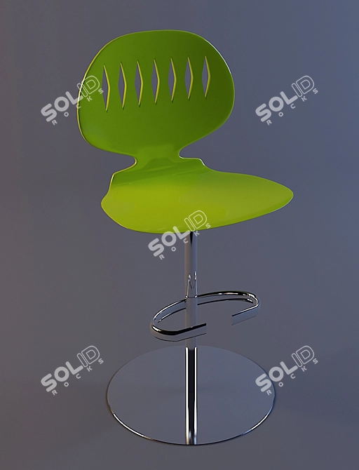 Modern Bar Stool 3D model image 1