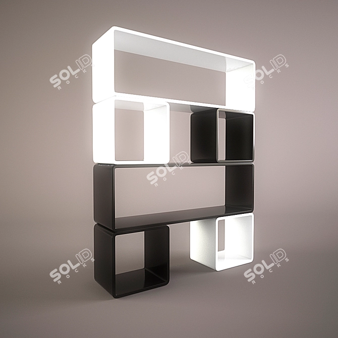 Minimalist Stand: No Textures 3D model image 1