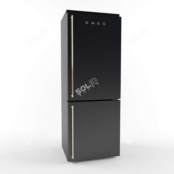 Sleek Smeg FA800AO Fridge 3D model image 1