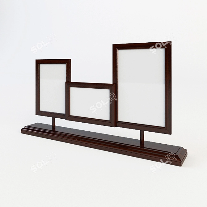 Stylish Photo Frames: Perfect Memories Storage 3D model image 1