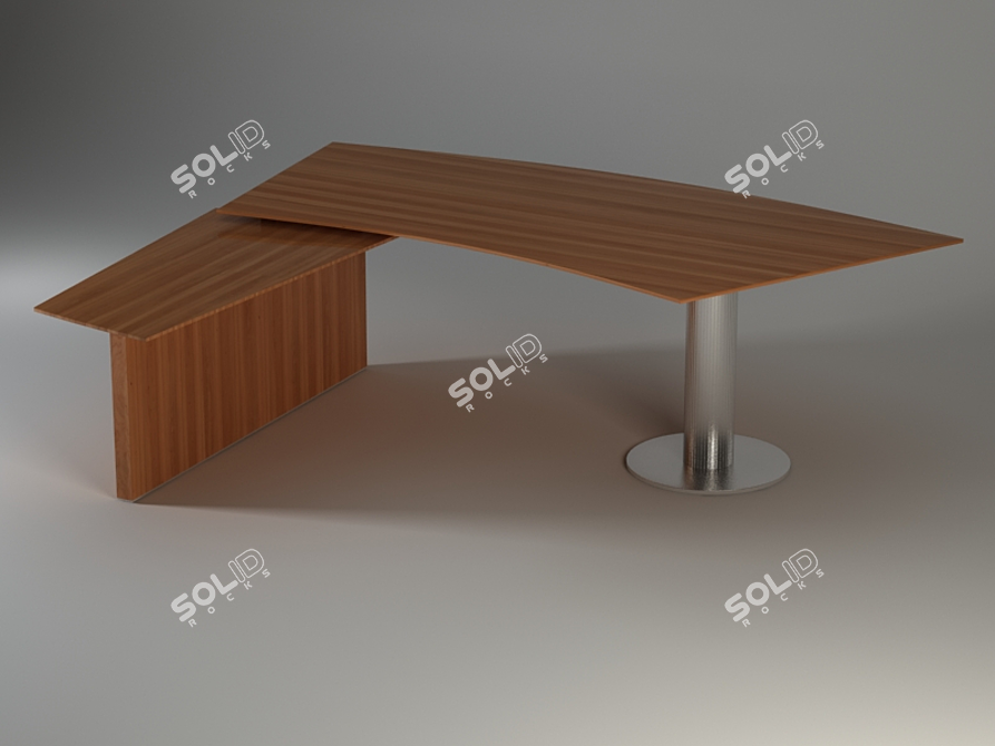 Modern Office Desk: DEDALUS 3D model image 1