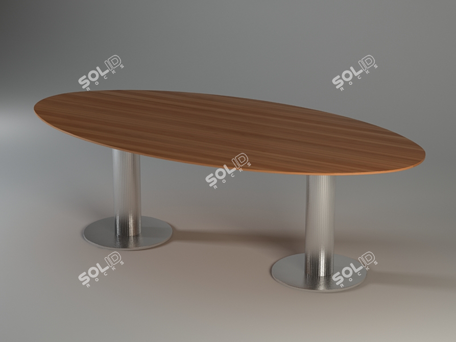 Modern Office Desk: DEDALUS 3D model image 1