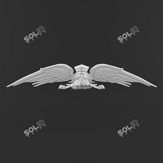 Modern Facade Design: 3D Model with Adjustable Meshsmooth 3D model image 1