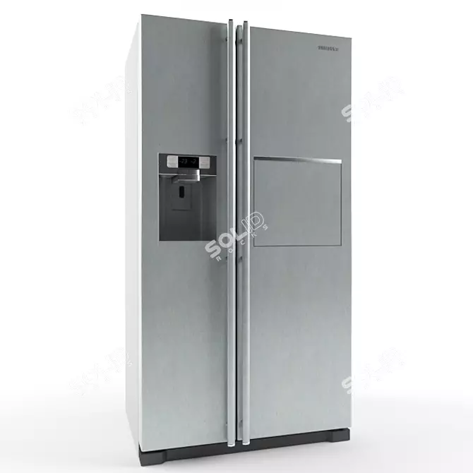  Samsung RSA1SHSL: Sleek and Spacious Fridge 3D model image 1