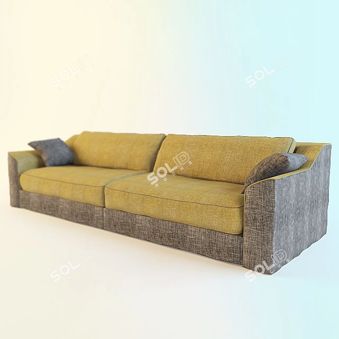 Cozy Comfort Sofa 3D model image 1