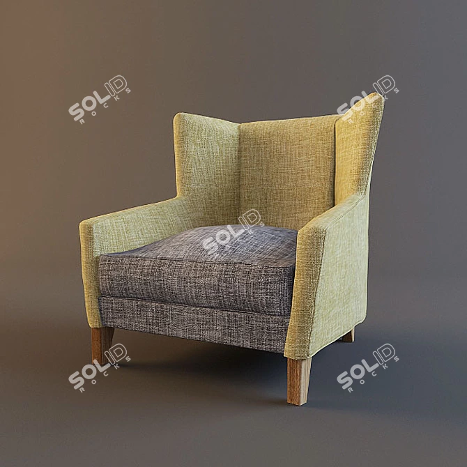 Cozy Relax Armchair 3D model image 1