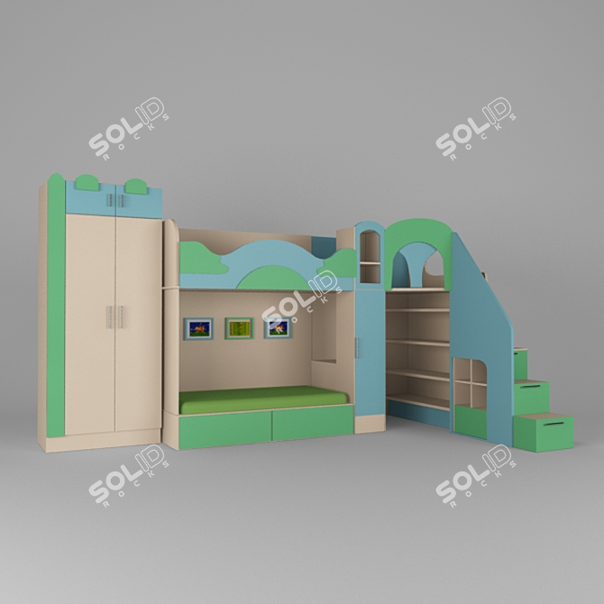 Custom Kids Furniture 3D model image 1