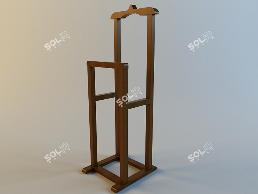 Stylish Suit Stand 3D model image 1