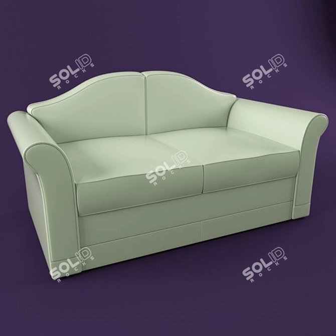 Cozy Living Room Sofa 3D model image 1