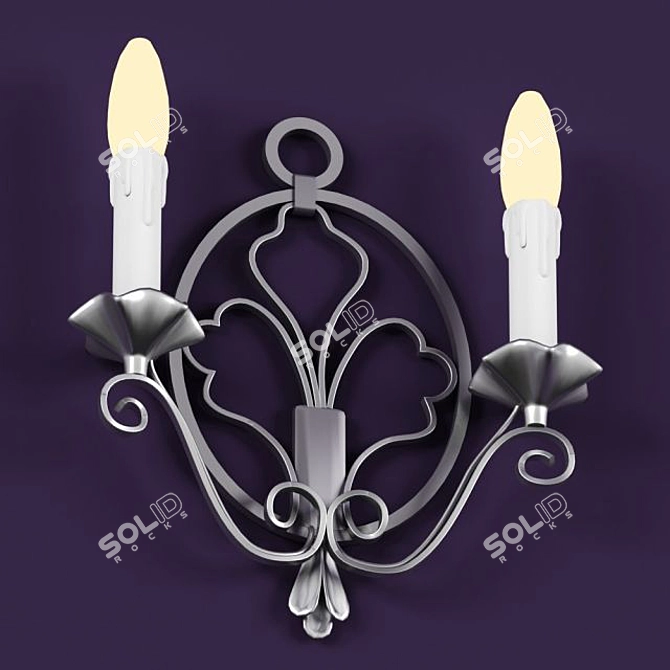 Elegant Wall Sconce: Enhance Your Space 3D model image 1