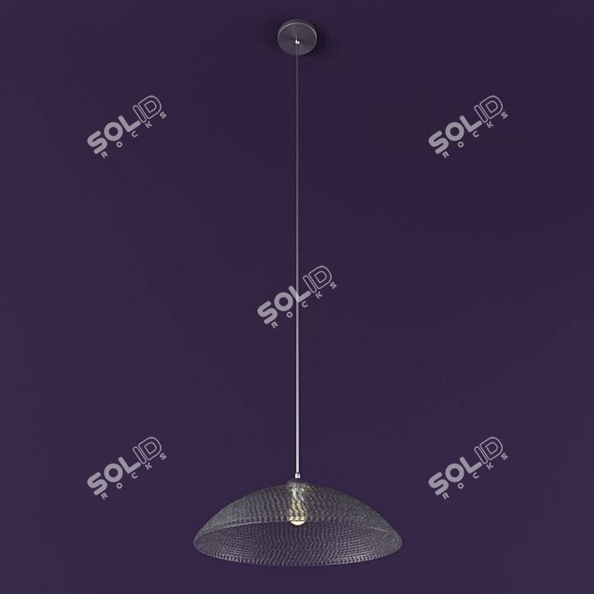 Elegant Crystal Chandelier 3D model image 1