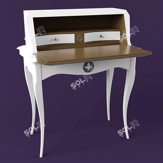 Elegant Grange Pompadour: Timeless Style 3D model image 1