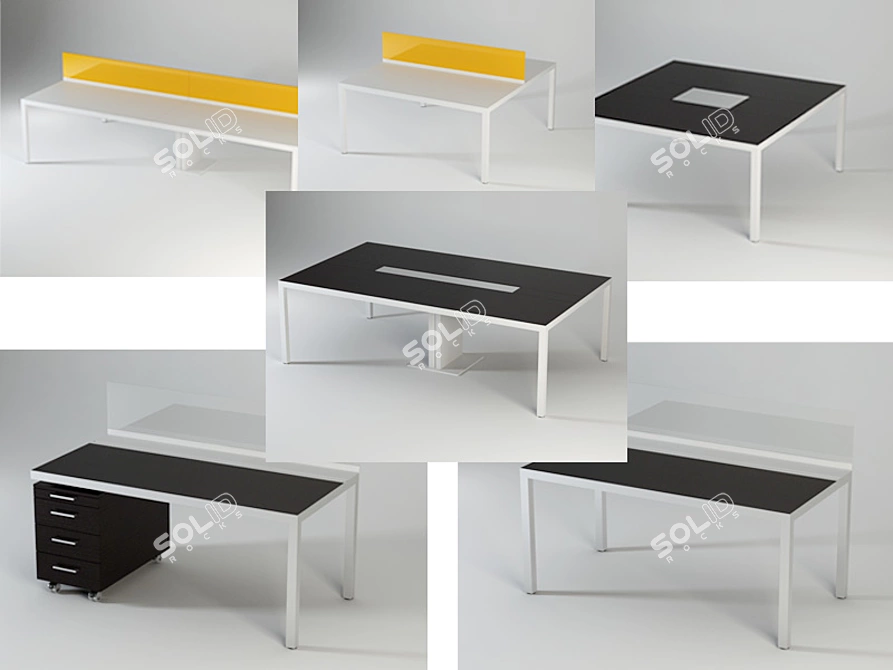 Archiutti Fattore Alpha Office Furniture 3D model image 1