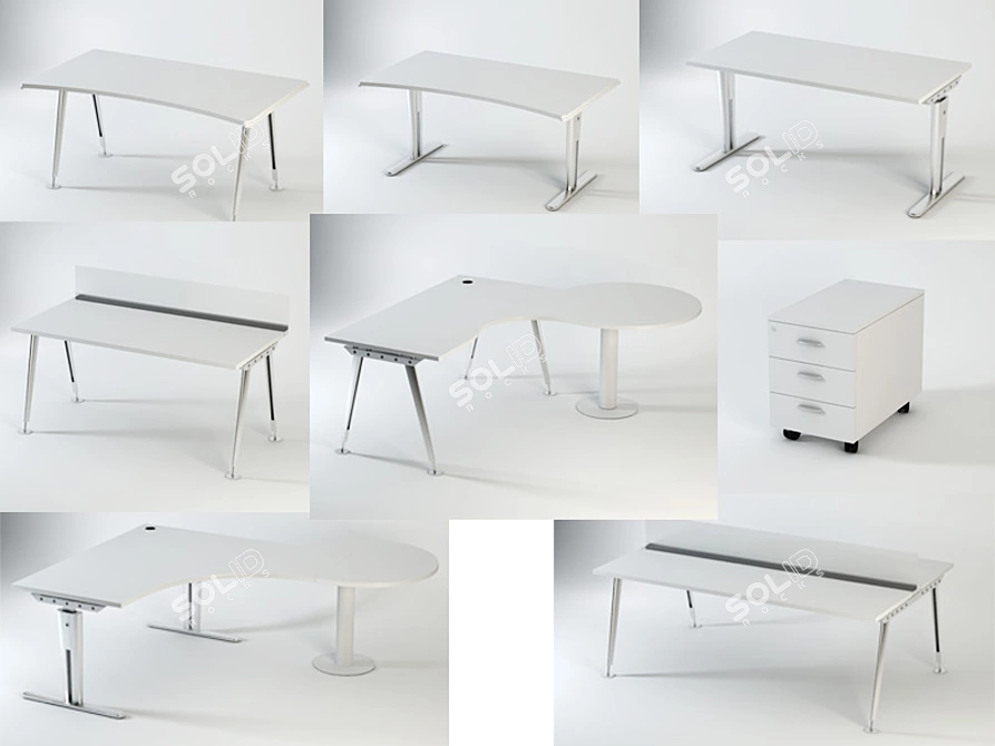 Archiutti Kayo Office Furniture 3D model image 1