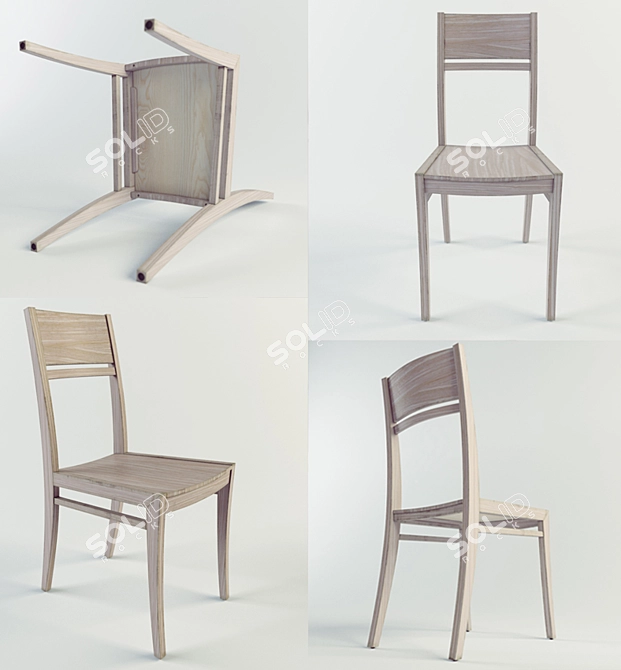 Chinese Made Chair | High-Quality Seating 3D model image 1