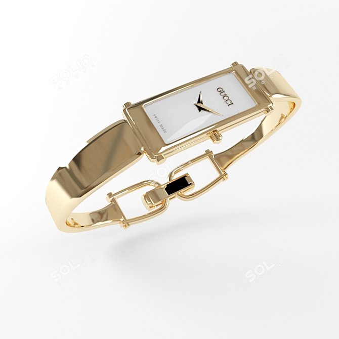 Gucci Timepiece: Elegant Luxury Watch 3D model image 1