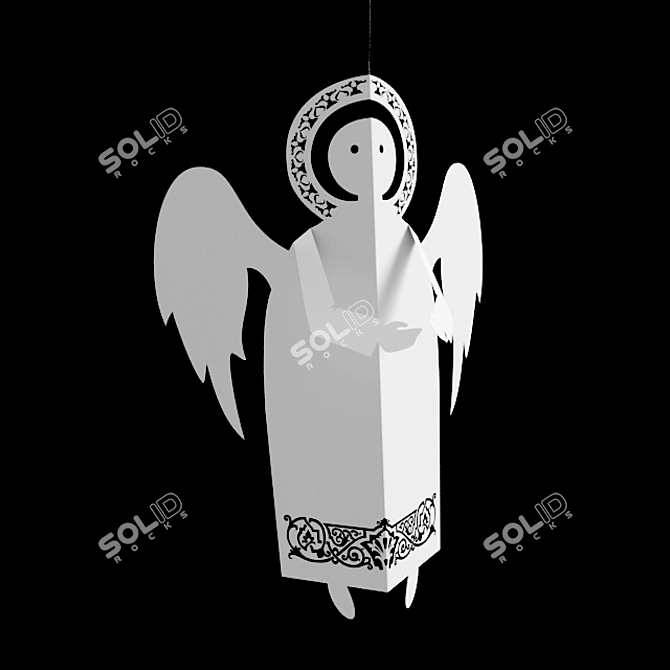 Heavenly Paper Angel 3D model image 1