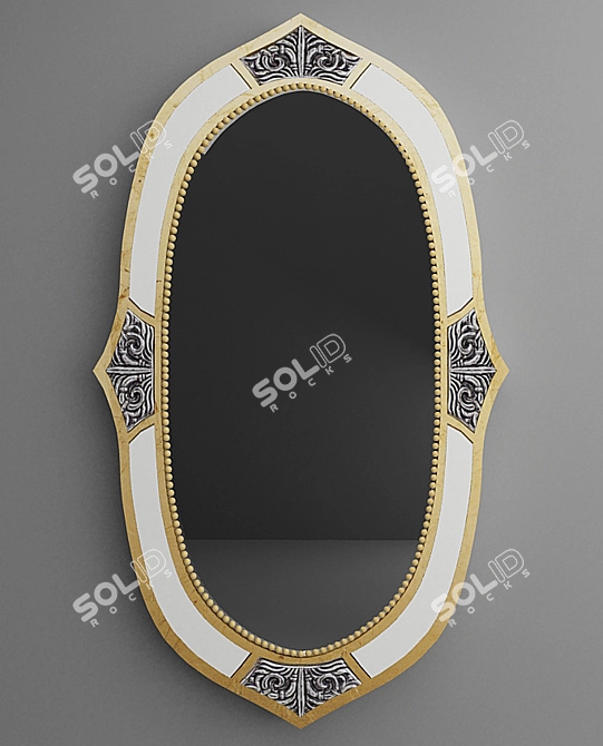 Colombo Stile: Elegant Wall Mirror 3D model image 1