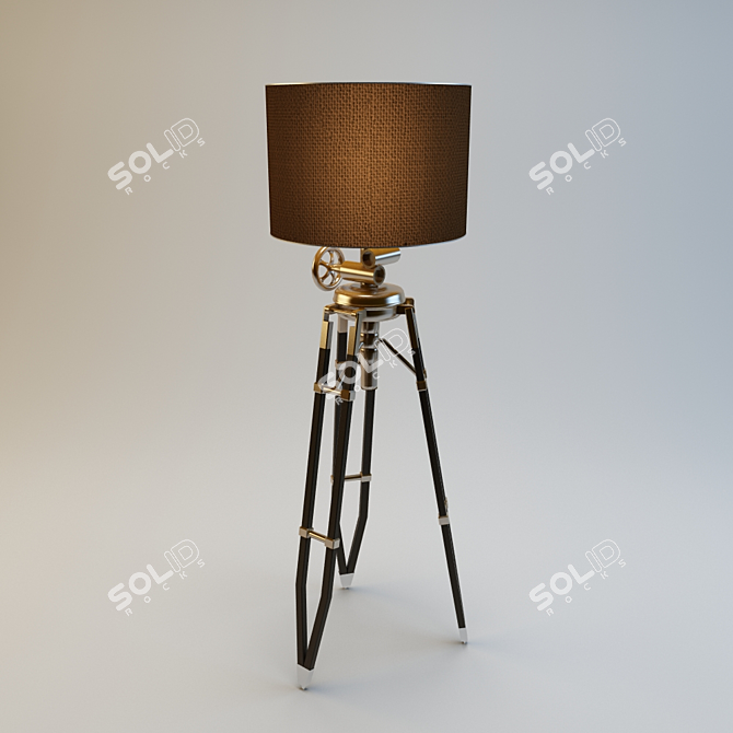 Elegant Royal Marine Floor Lamp 3D model image 1