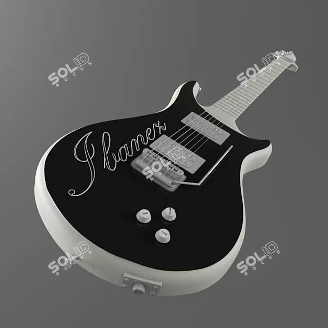 Ibanez Guitar: Classic Sound, Exceptional Quality 3D model image 1