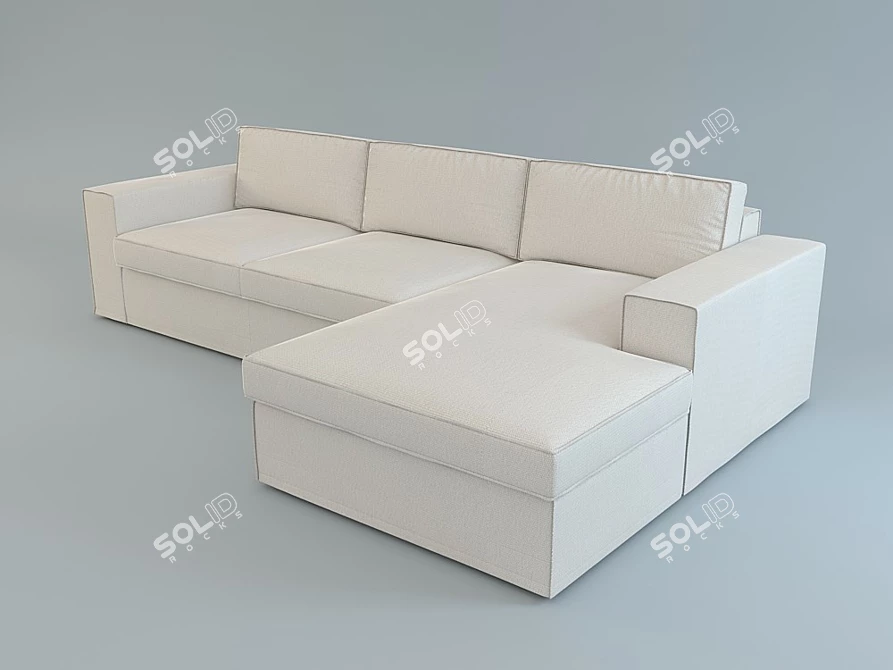 CTSsalotti Smart: Stylish & Functional Sofa 3D model image 1