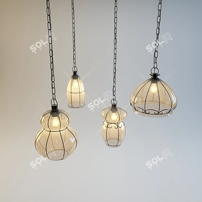 Vintage Country Lighting Solution 3D model image 1