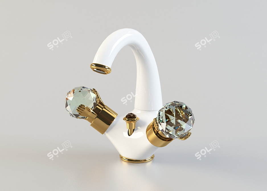 Elegant World Faucet 3D model image 1