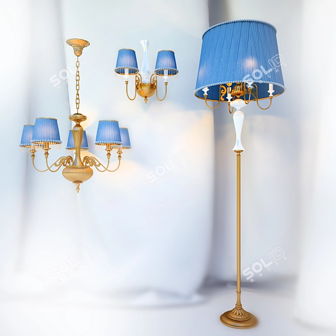 Elegant Lighting Fixture: IL Paralume Marina 3D model image 1