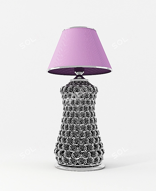 Rose-inspired Table Lamp 3D model image 1