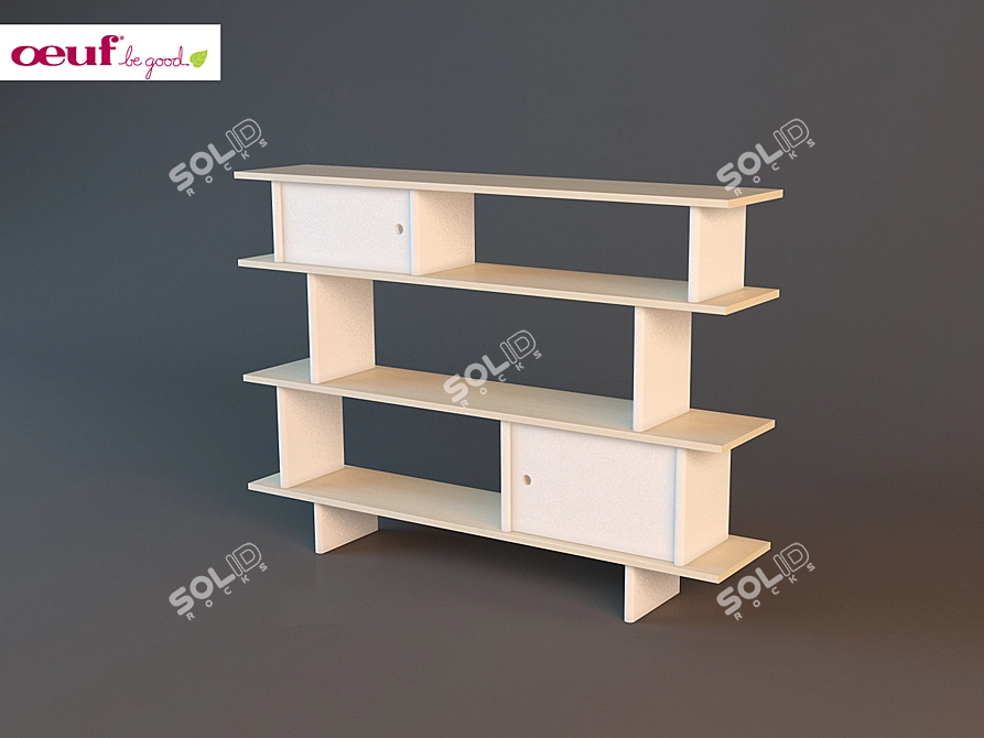 Child Rack: Stylish Storage Solution 3D model image 1